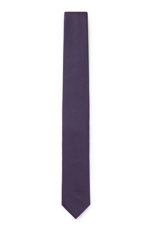 Hugo Boss Cravate en jacquard de soie à micro pois