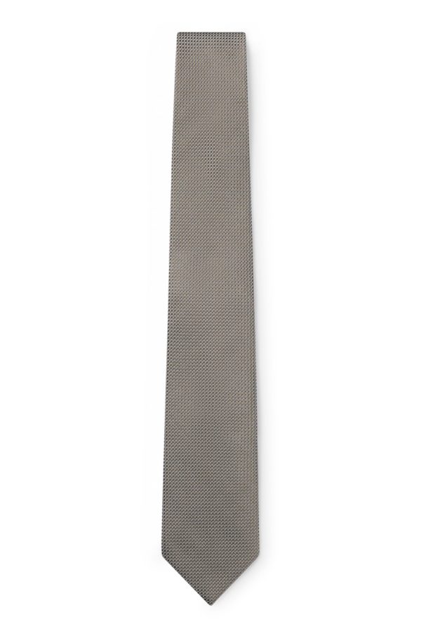 Hugo Boss Cravate en soie mélangée à motif jacquard