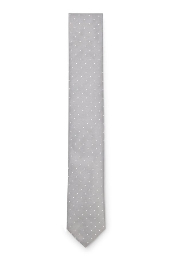 Hugo Boss Cravate en soie mélangée à motif jacquard