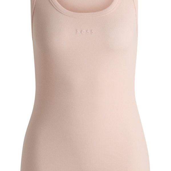 Débardeur Slim Fit en coton stretch à la structure côtelée – Hugo Boss