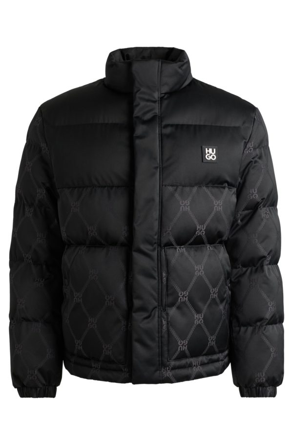 Hugo Boss Doudoune déperlante avec motif jacquard emblématique