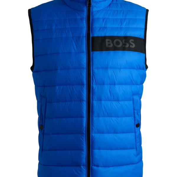 Doudoune sans manches déperlante avec ruban logo en 3D – Hugo Boss