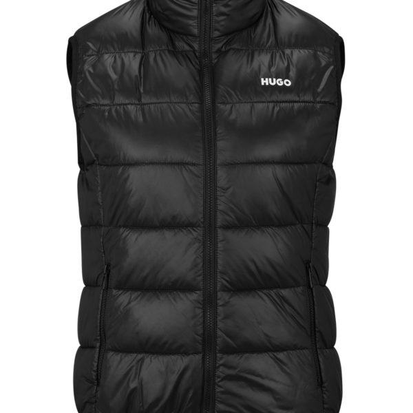 Doudoune sans manches légère et matelassée à la finition déperlante avec logo – Hugo Boss