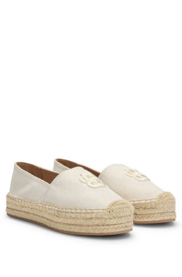 Hugo Boss Espadrilles à monogramme Double B brodé