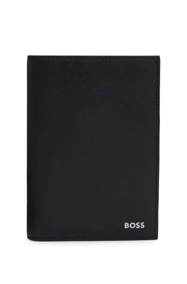 Hugo Boss Étui structuré avec logo pour passeport
