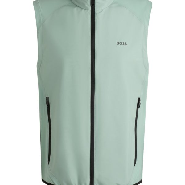 Gilet de golf déperlant avec détails réfléchissants décoratifs – Hugo Boss