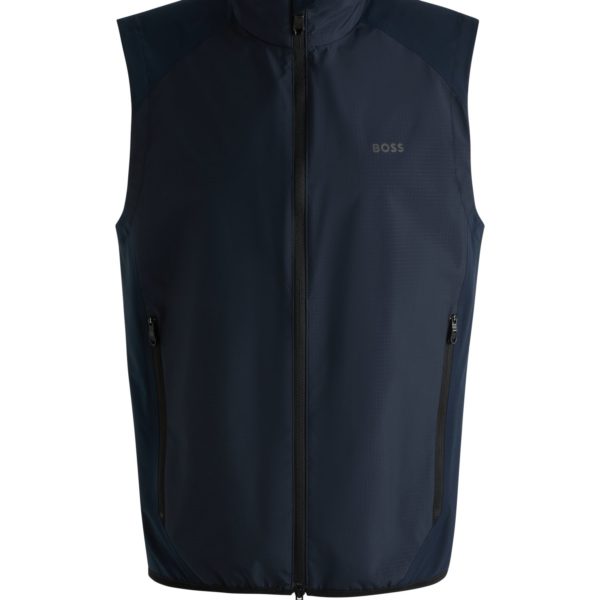 Gilet de golf déperlant avec détails réfléchissants décoratifs – Hugo Boss