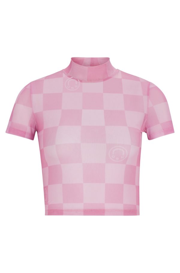 Hugo Boss Haut court en mesh stretch imprimé
