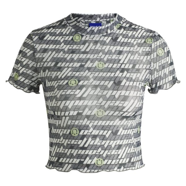 Haut en mesh stretch avec imprimé logoté – Hugo Boss