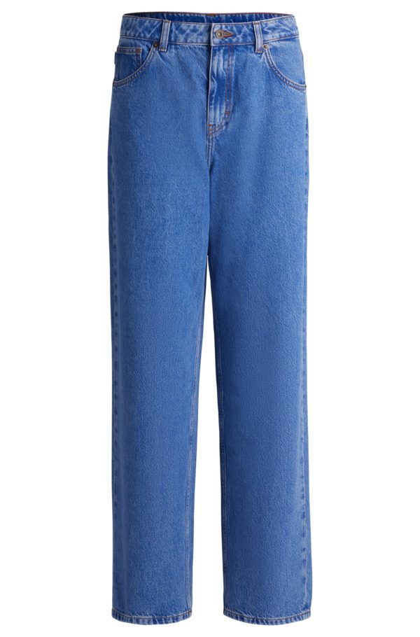 Hugo Boss Jean Relaxed en denim bleu stone-washed