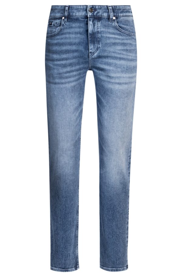 Hugo Boss Jean Slim Delaware en denim stretch bleu