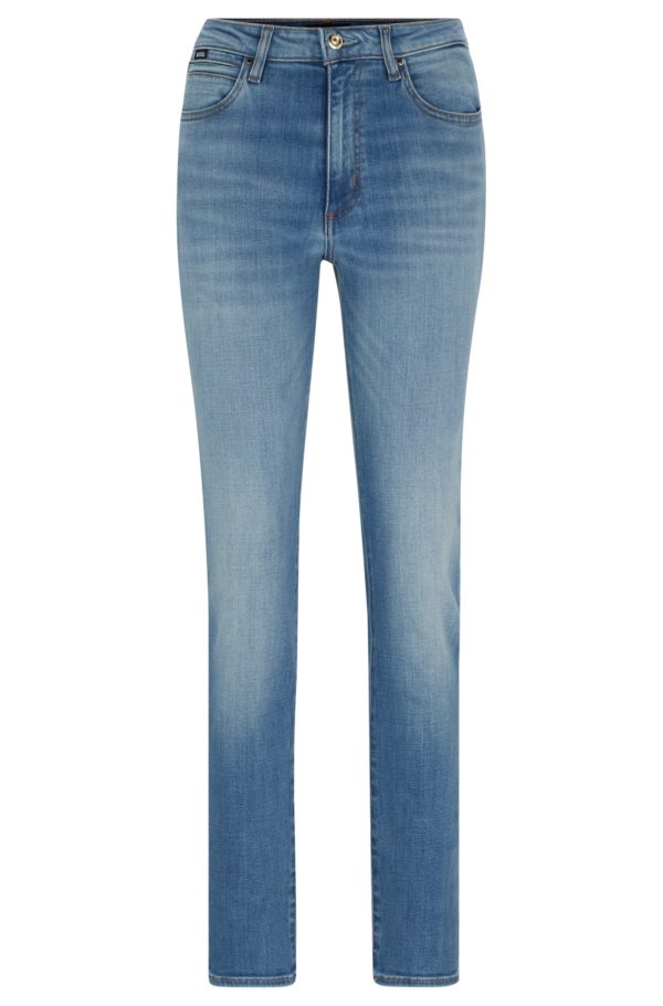 Hugo Boss Jean Slim en denim stretch bleu