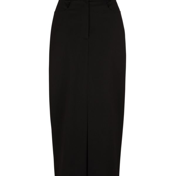 Hugo Boss Jupe longue en tissu stretch avec fente sur le devant