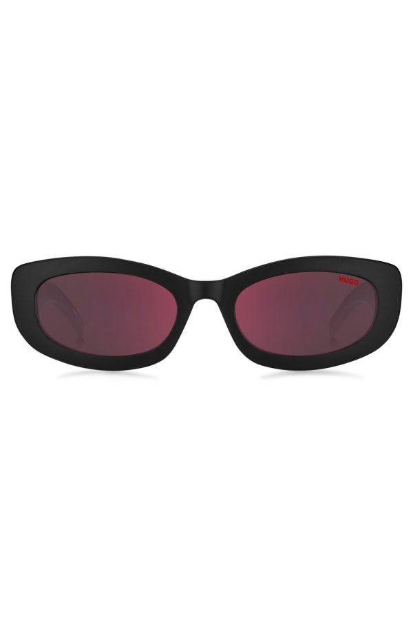 Hugo Boss Lunettes de soleil avec détail en émail coloré