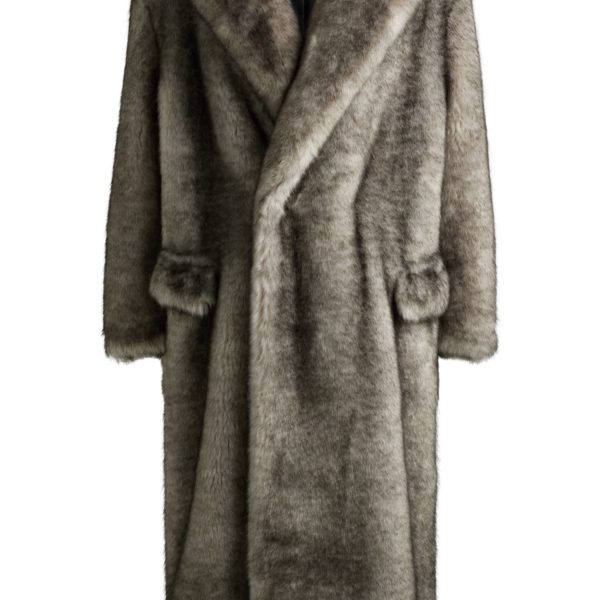 Manteau croisé en fourrure synthétique – Hugo Boss