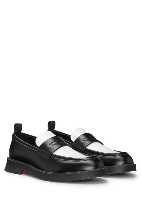 Hugo Boss Mocassins Penny en similicuir