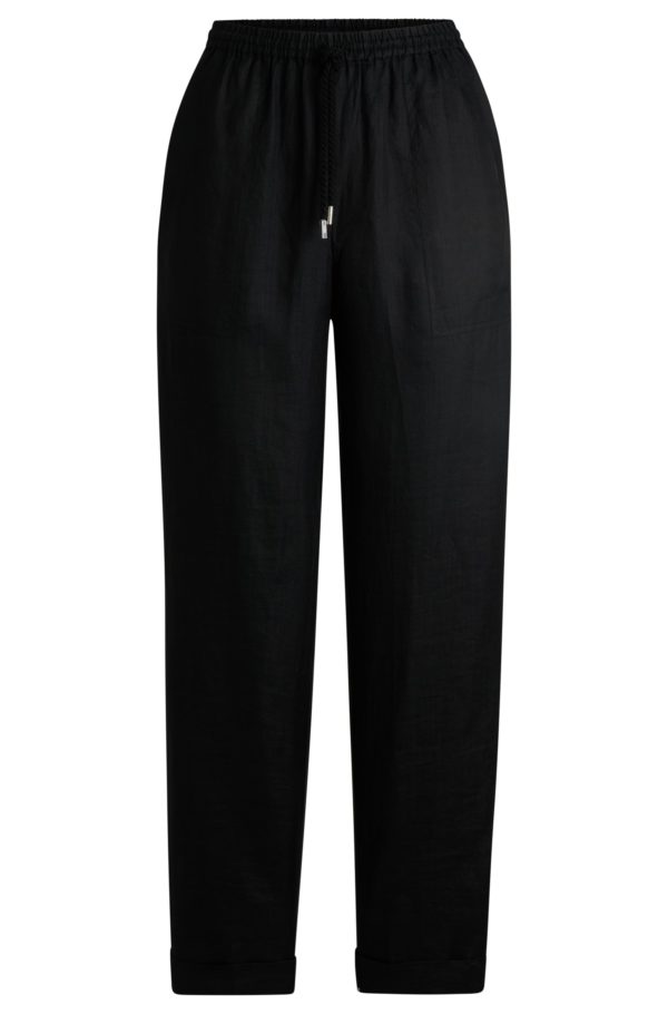 Hugo Boss Pantalon Regular en ramie