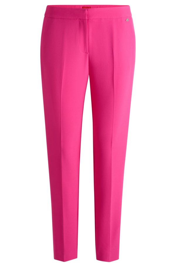 Hugo Boss Pantalon Slim en tissu stretch avec rivet logoté