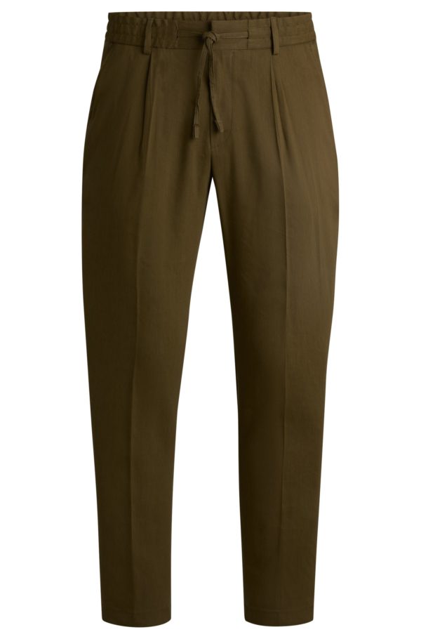 Hugo Boss BOSS SELECTED BY SHOHEI OHTANI Pantalon Tapered en lin mélangé