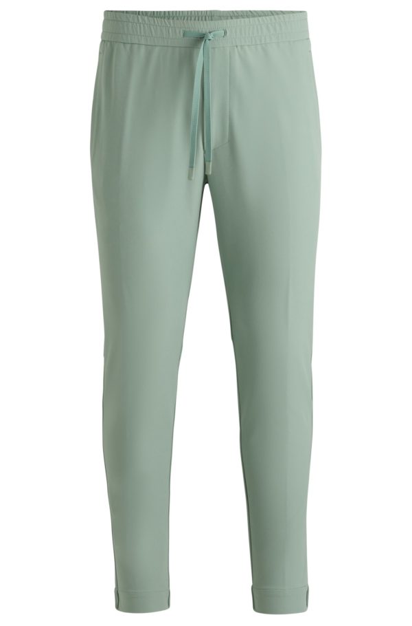 Hugo Boss Pantalon Tapered en tissu stretch déperlant