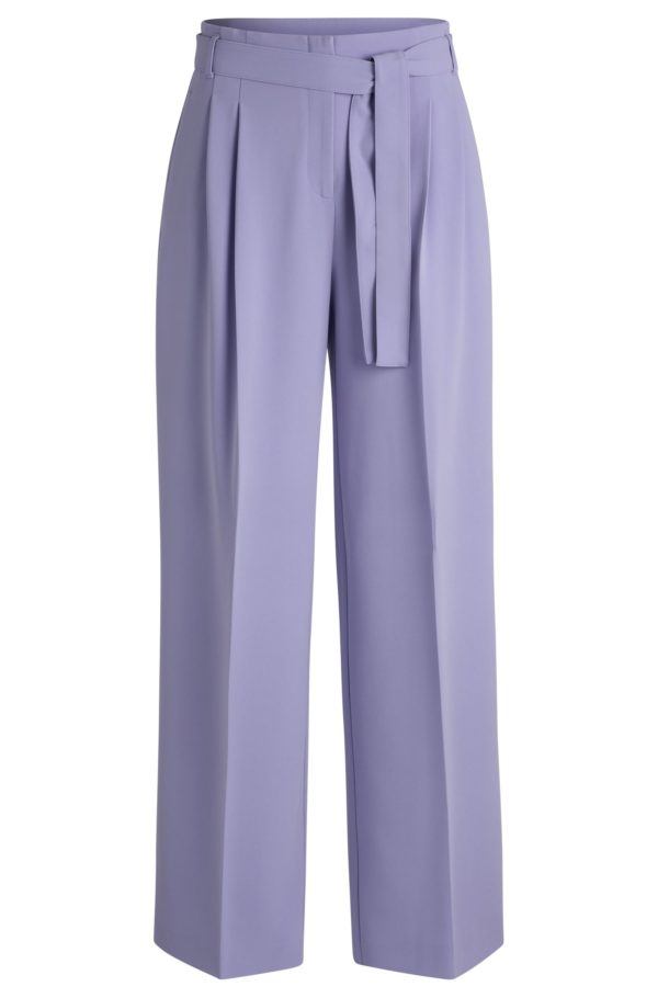 Hugo Boss Pantalon coupe décontractée en crêpe japonais infroissable