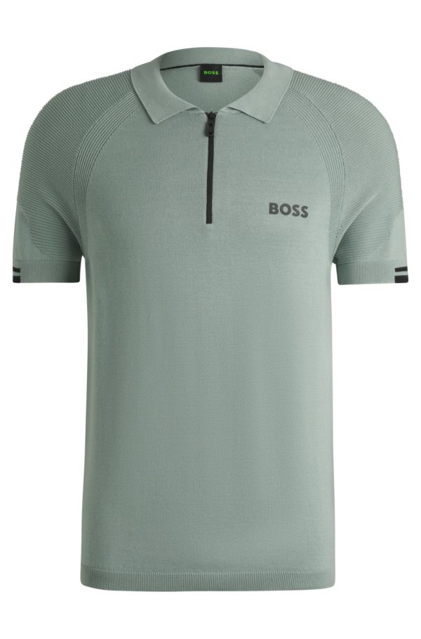 Hugo Boss Polo Slim actif en maille avec gestion de l’humidité
