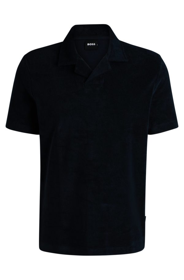 Hugo Boss Polo à col Johnny en coton éponge