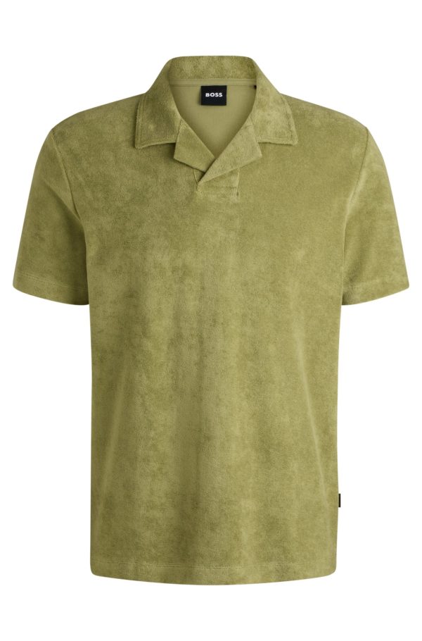 Hugo Boss Polo à col Johnny en coton éponge