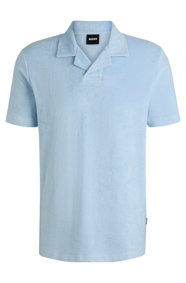 Hugo Boss Polo à col Johnny en coton éponge
