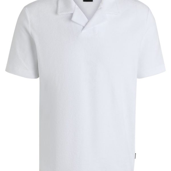 Hugo Boss Polo à col Johnny en coton éponge