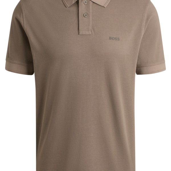 Hugo Boss Polo en piqué de coton avec logo imprimé