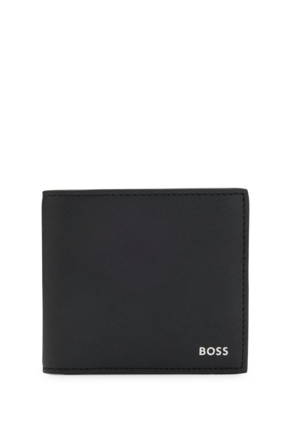 Hugo Boss Portefeuille à deux volets avec détails emblématiques
