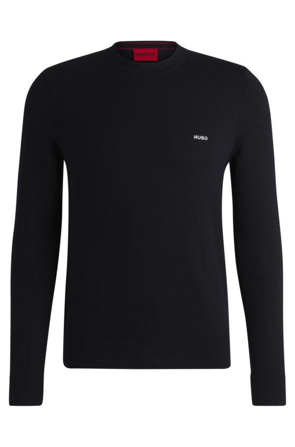 Hugo Boss Pull Regular Fit en coton mélangé