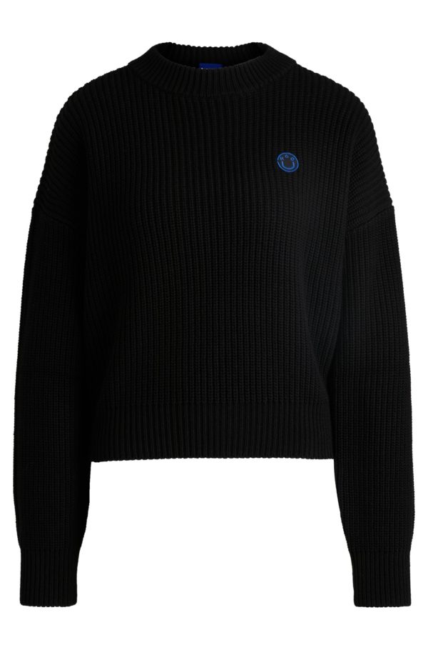 Hugo Boss Pull Relaxed avec logo Happy HUGO