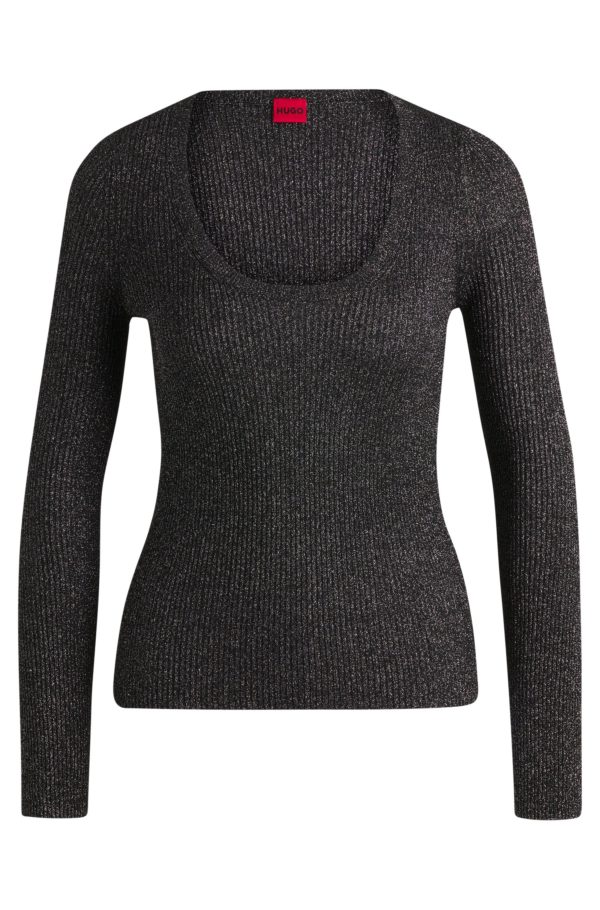 Hugo Boss Pull Slim en fils doux et brillants