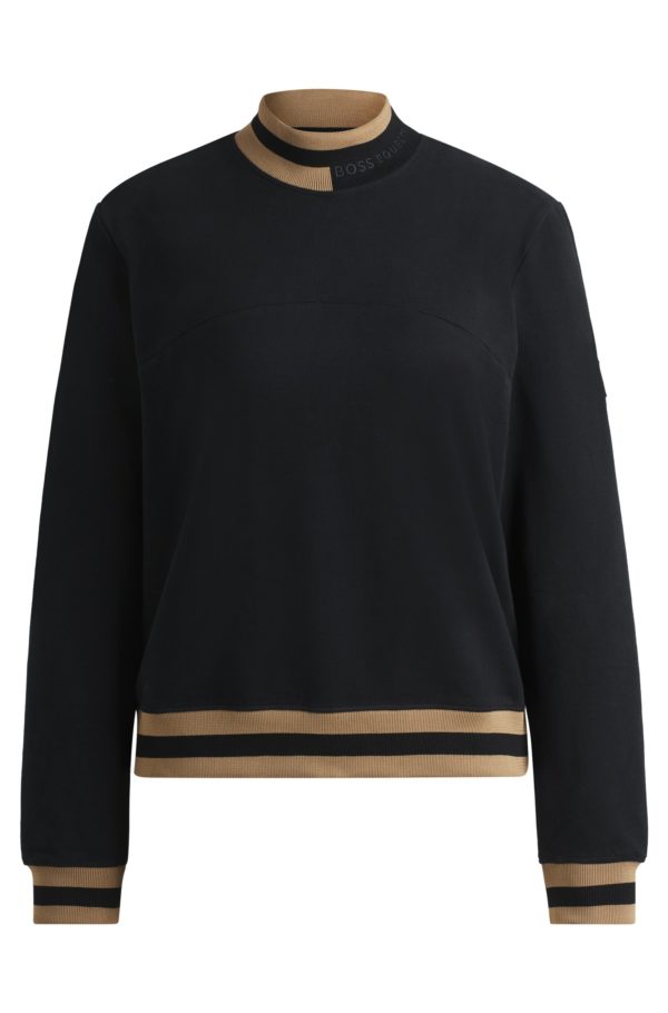 Hugo Boss Pull d’équitation en coton stretch italien