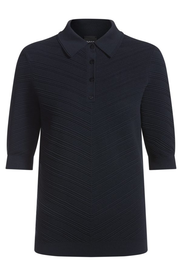 Hugo Boss Pull structuré à col polo