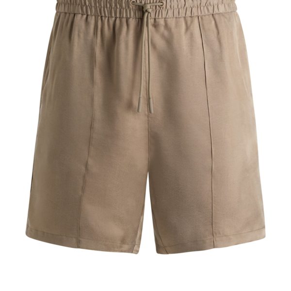 Hugo Boss Short Relaxed en twill brillant