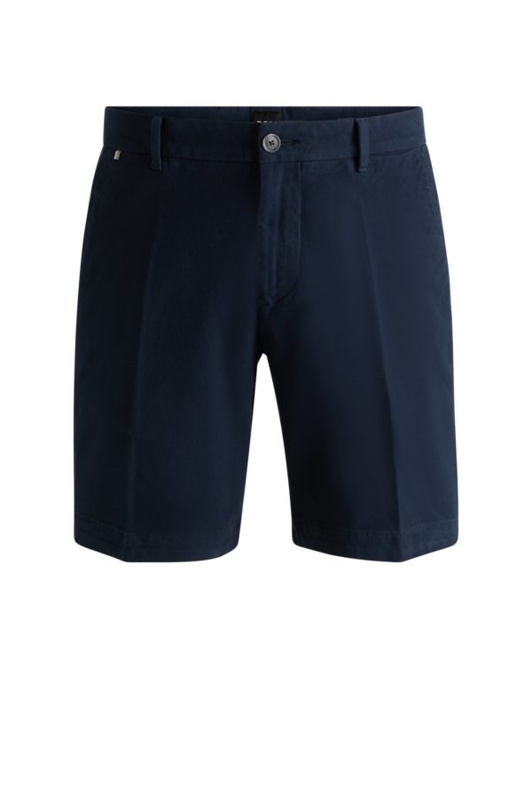 Hugo Boss Short Slim en coton stretch structuré