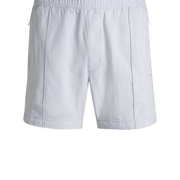 Hugo Boss Short en coton mélangé à rayures verticales