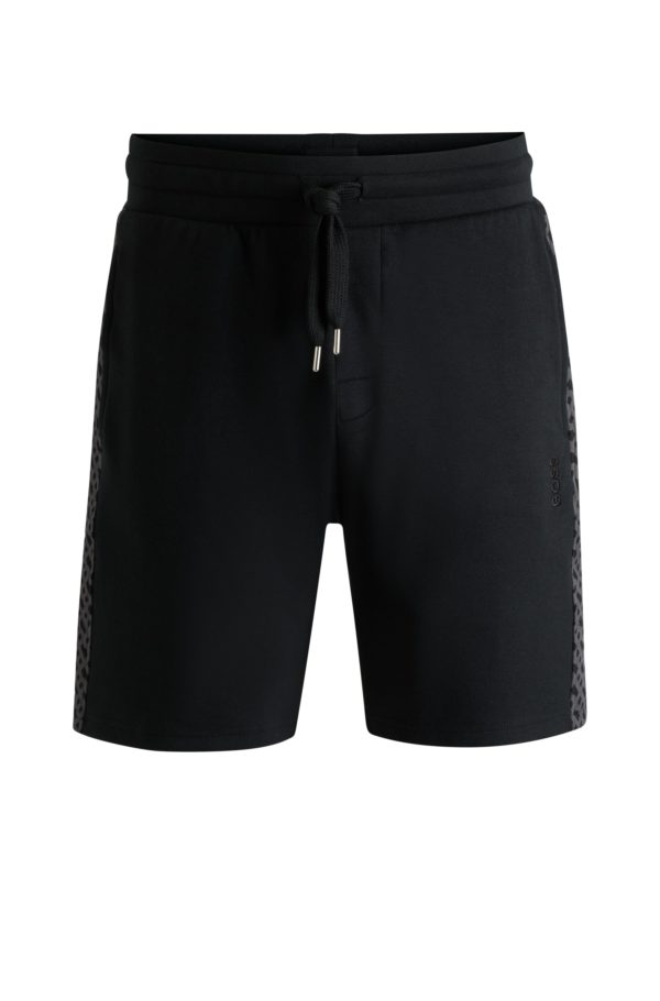 Hugo Boss Short en coton mélangé avec empiècements monogrammés