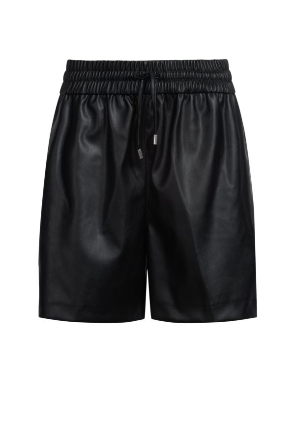 Hugo Boss Short en similicuir à taille élastique
