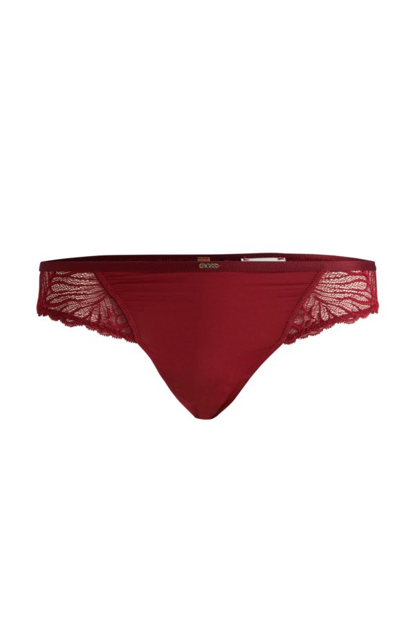 Hugo Boss Slip brésilien en dentelle stretch avec logo