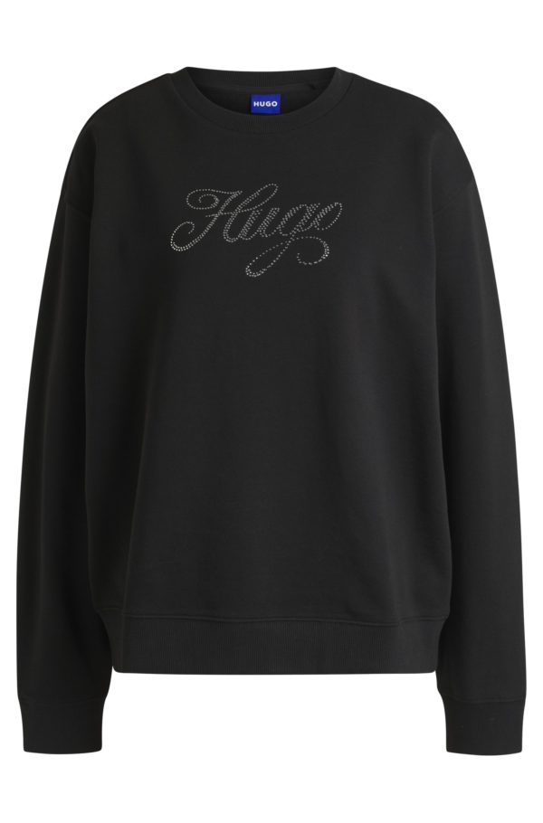 Hugo Boss Sweat oversize en molleton de coton à logo artistique