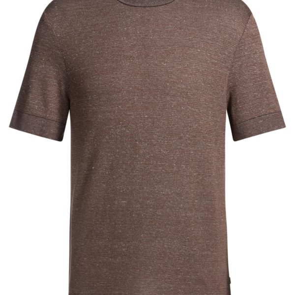T-shirt Regular en coton, lin et soie – Hugo Boss