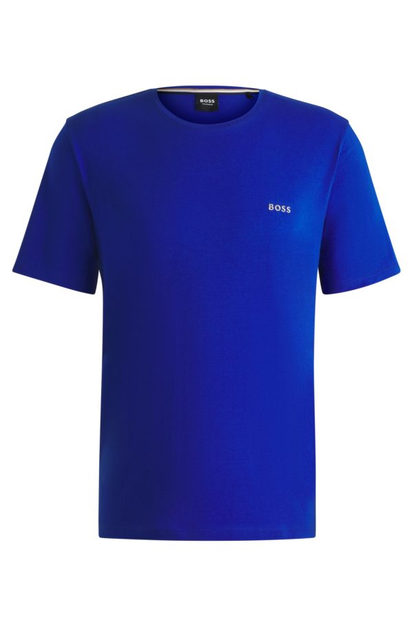 Hugo Boss T-shirt Regular en coton stretch à logo brodé