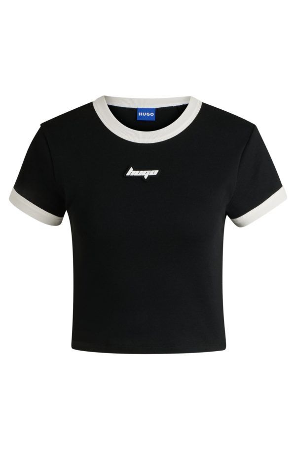 Hugo Boss T-shirt court en coton à imprimé graphique
