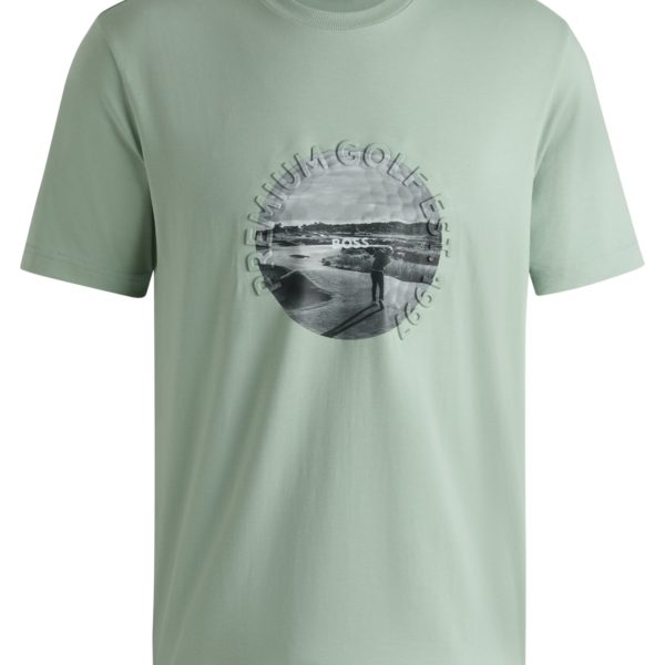 T-shirt en coton stretch à motif golf – Hugo Boss