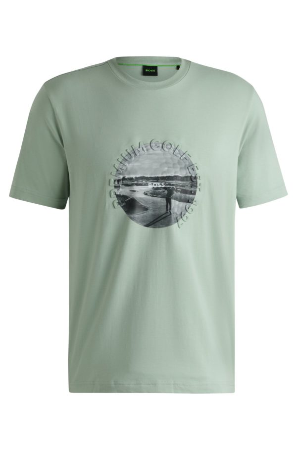Hugo Boss T-shirt en coton stretch à motif golf