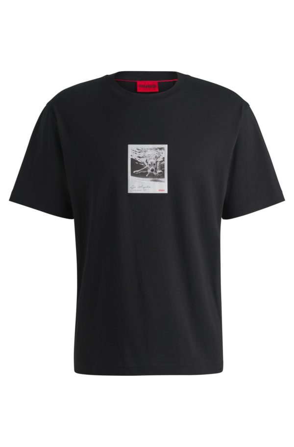 Hugo Boss T-shirt en jersey de coton à imprimé chien